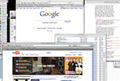 A collage of browser screens indicates the resources page